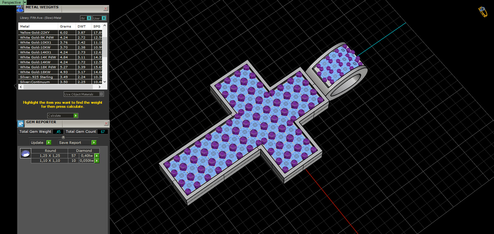 Cross Pendant 65037 3D print model_5