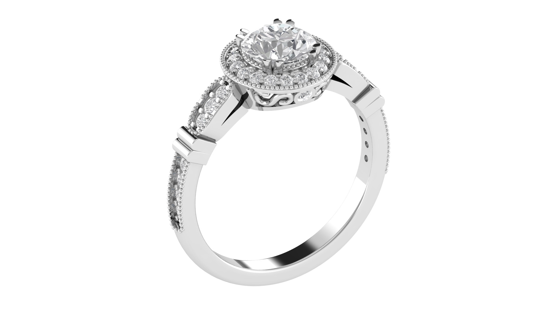 Women Ring  Render 3dm STL OBJ FBX TXT Details 3D print model_5