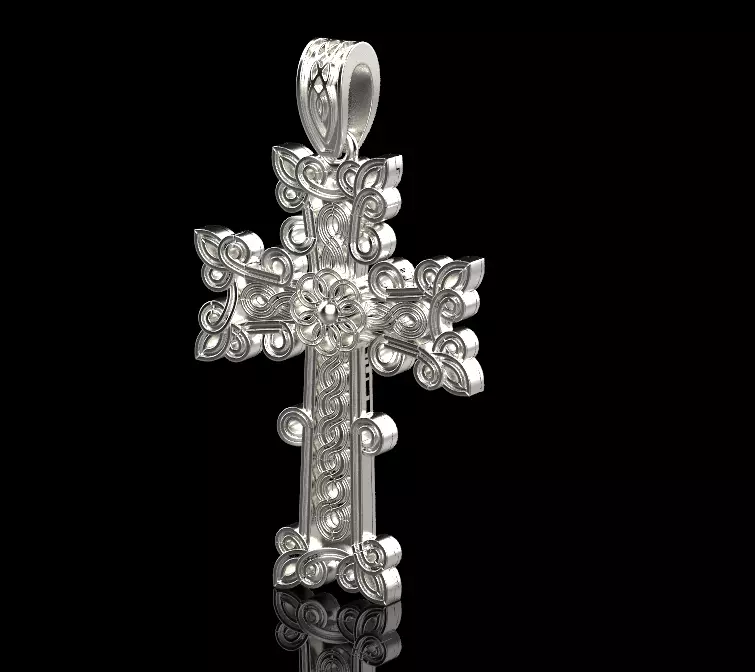 Cross Pendant 65019 3D print model_0