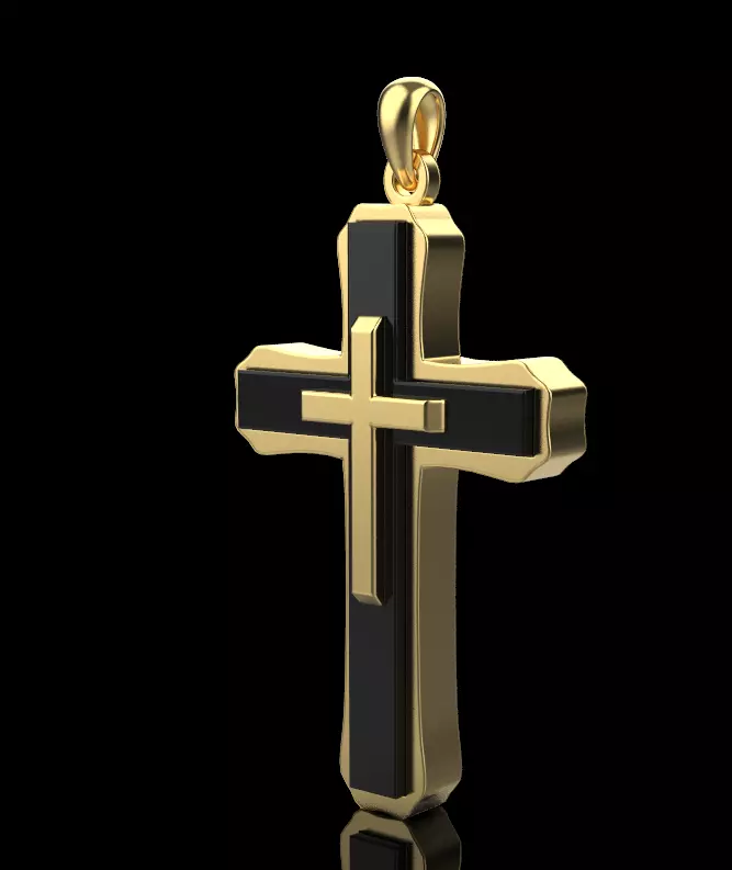 Cross Pendant 6439 3D print model_0