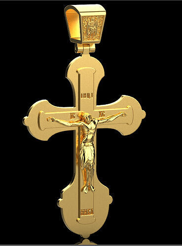 Jesus Cross Pendant 60282 3D print model