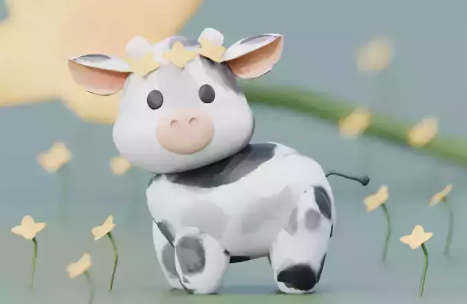 Cute Cow Cartoon Toy