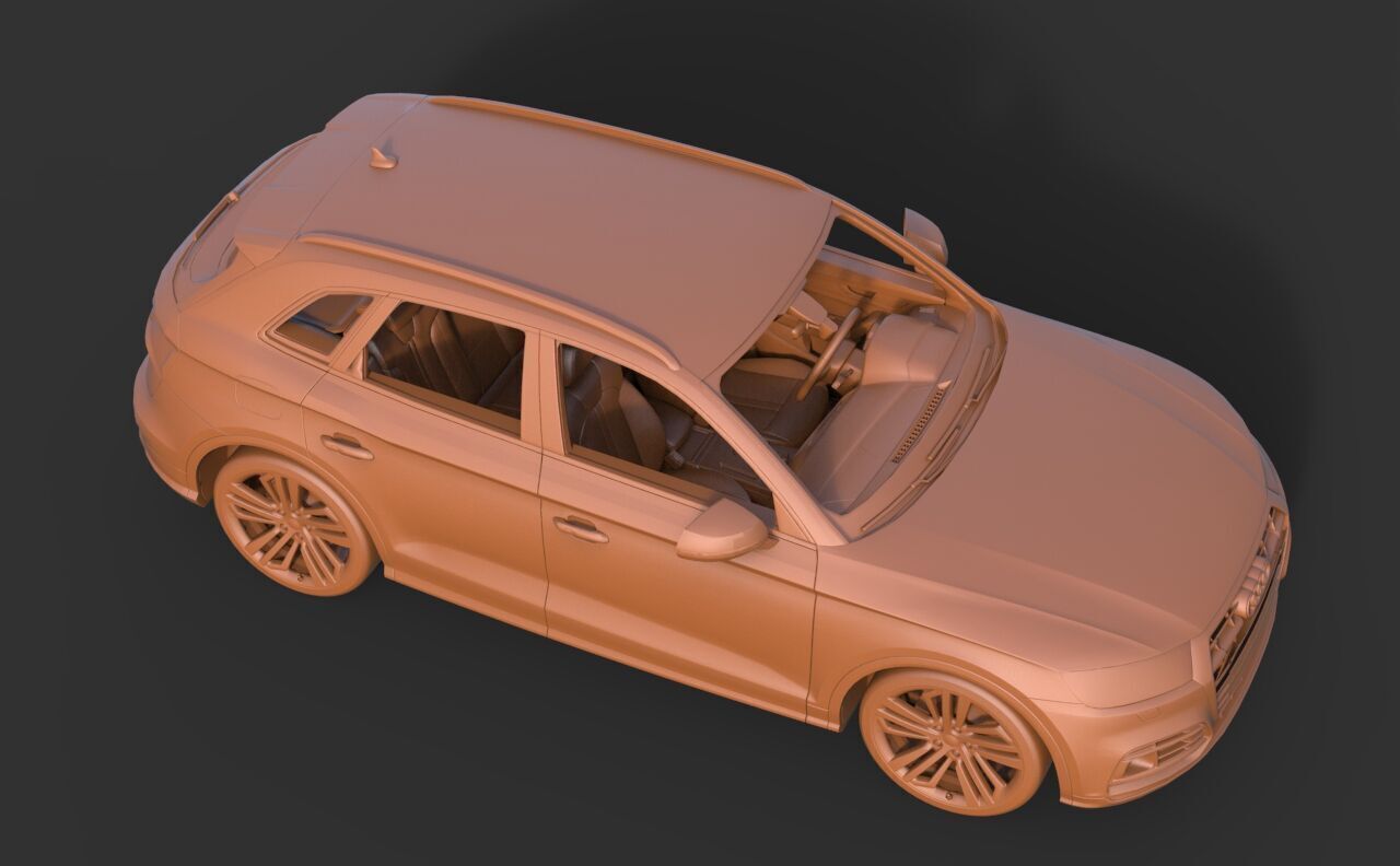 Audi Q5 2019 3D print model_6