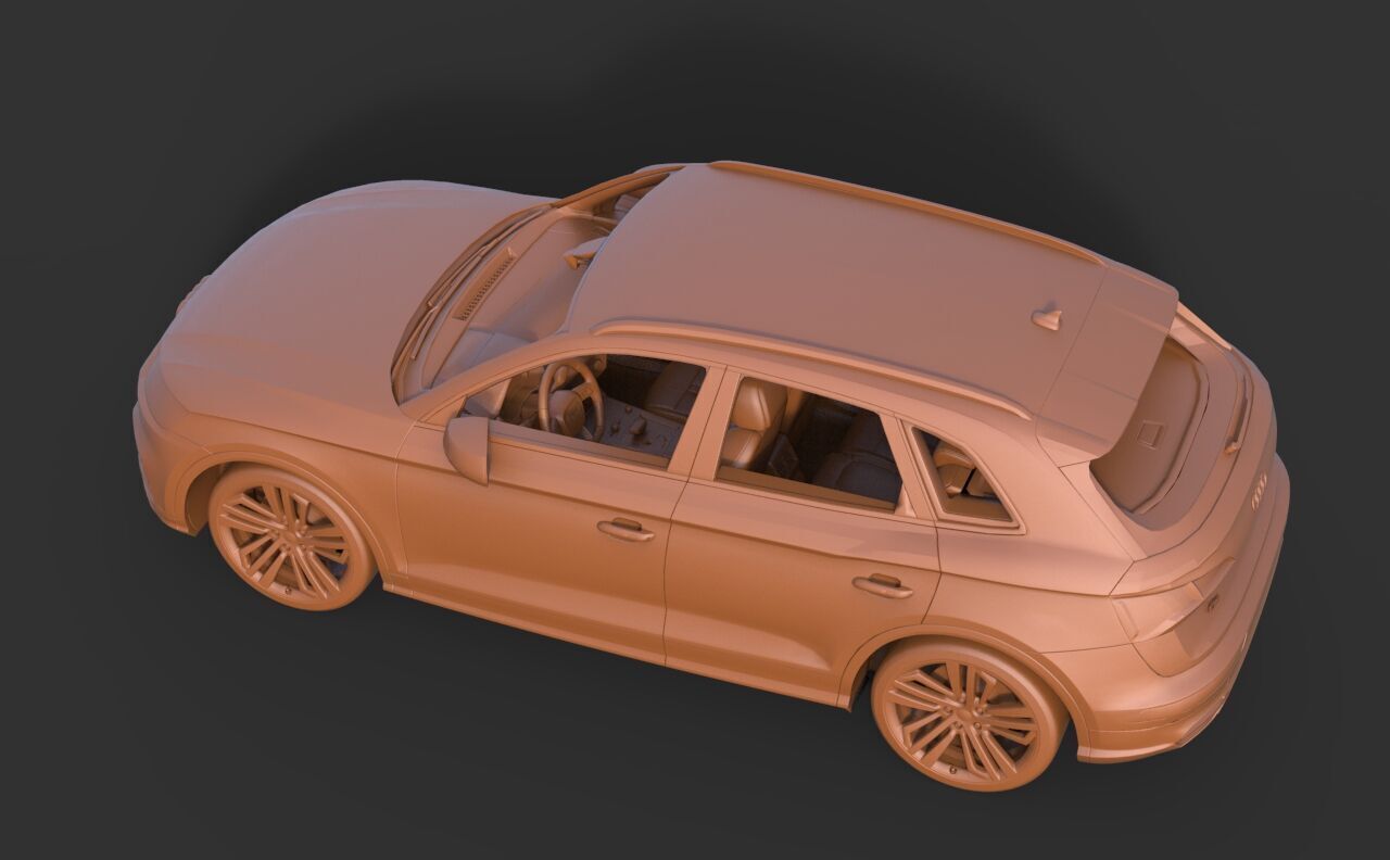 Audi Q5 2019 3D print model_5