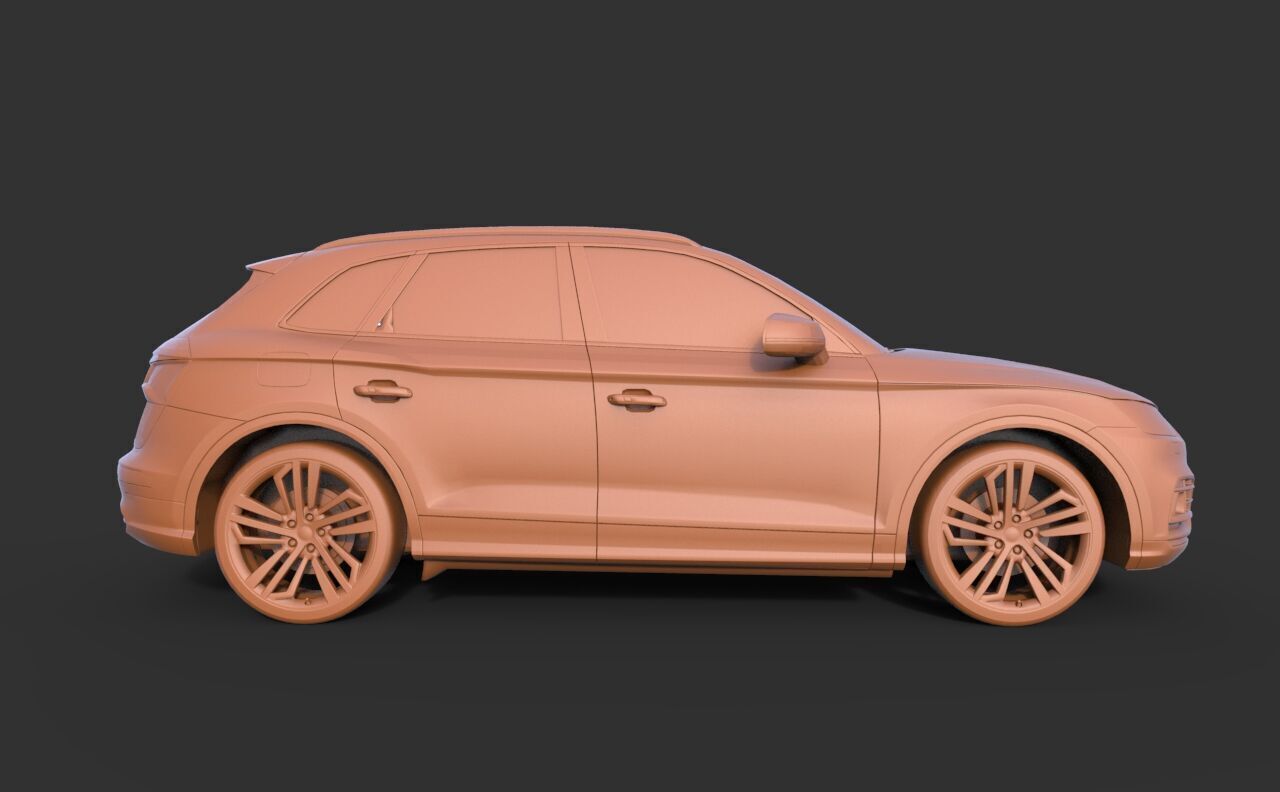Audi Q5 2019 3D print model_3