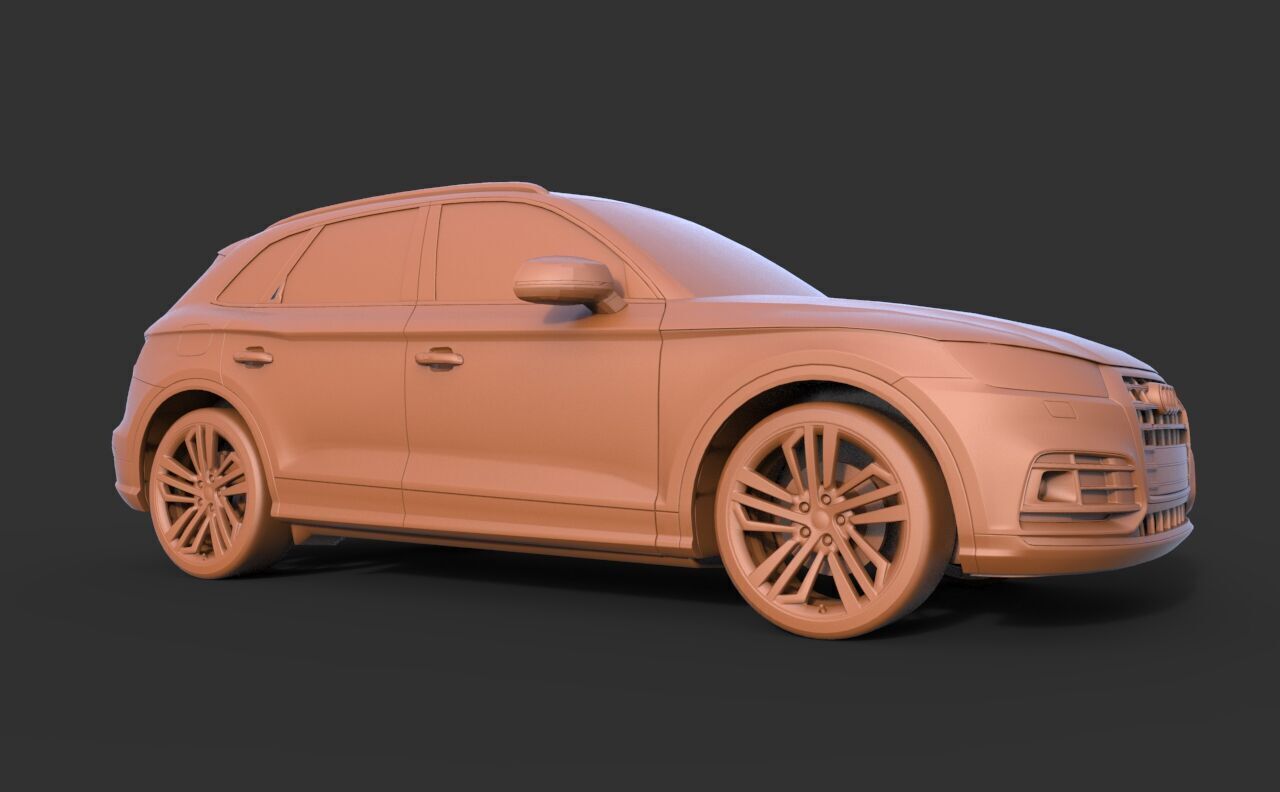 Audi Q5 2019 3D print model_2