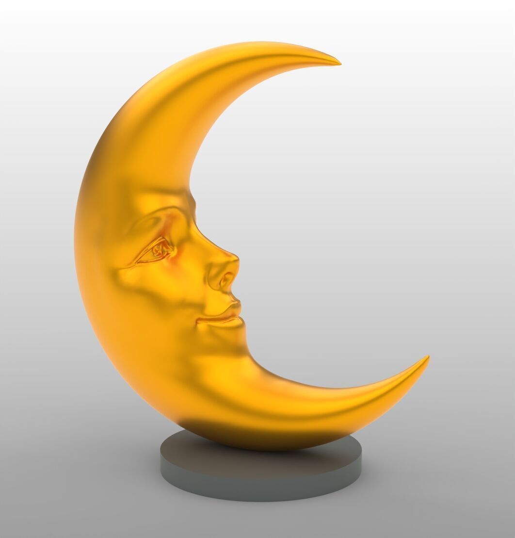 Moon Face 3D model_1