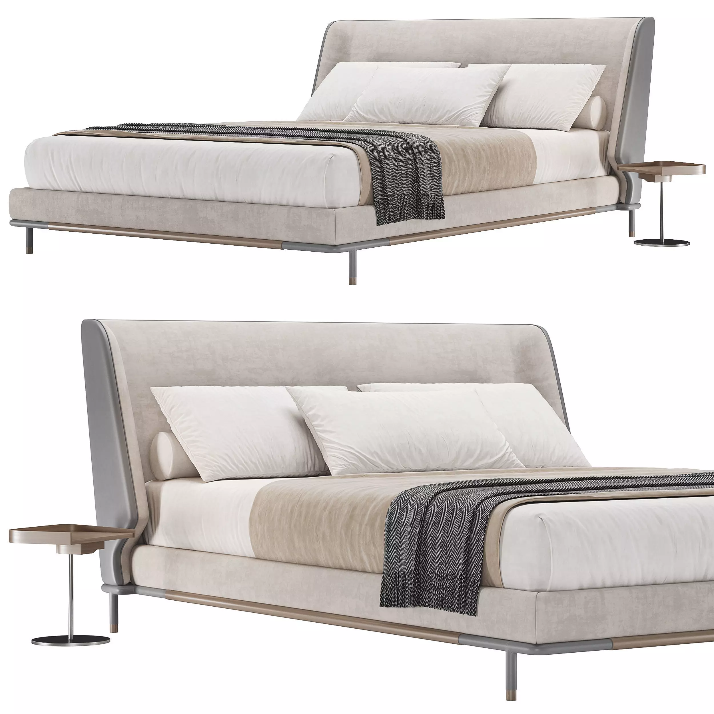 ALFRED Bed By Frigerio Salotti 3D model_0