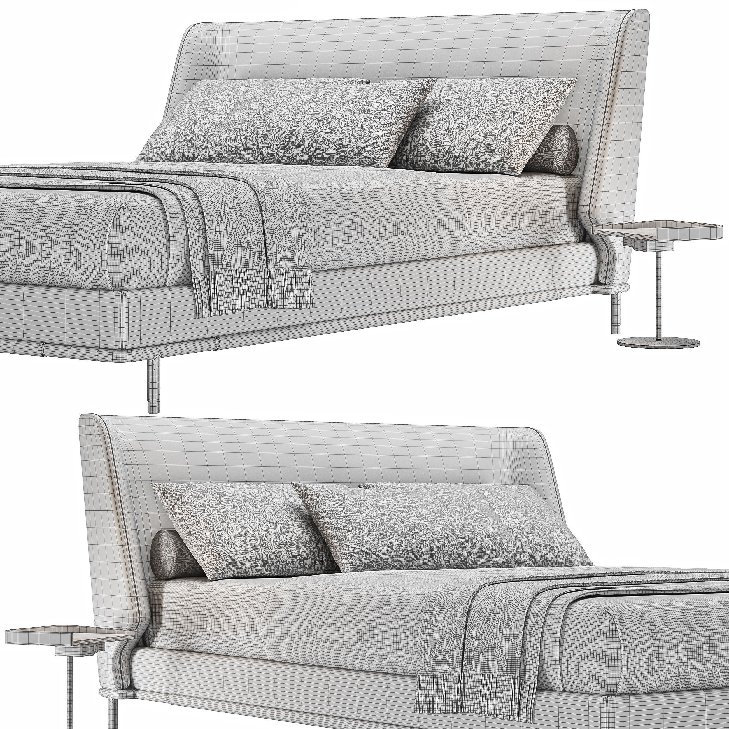 ALFRED Bed By Frigerio Salotti 3D model_3