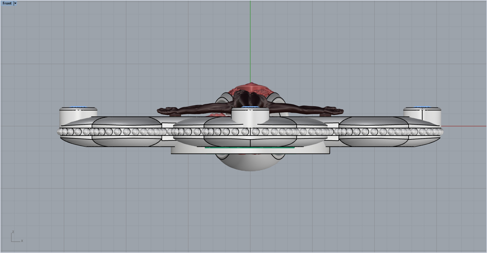 Jesus Cross Pendant 60080 3D print model_7