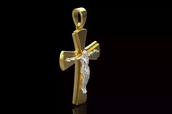 Jesus Cross Pendant 50592 3D print model