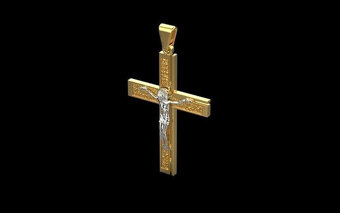 Jesus Cross Pendant 50232 3D print model