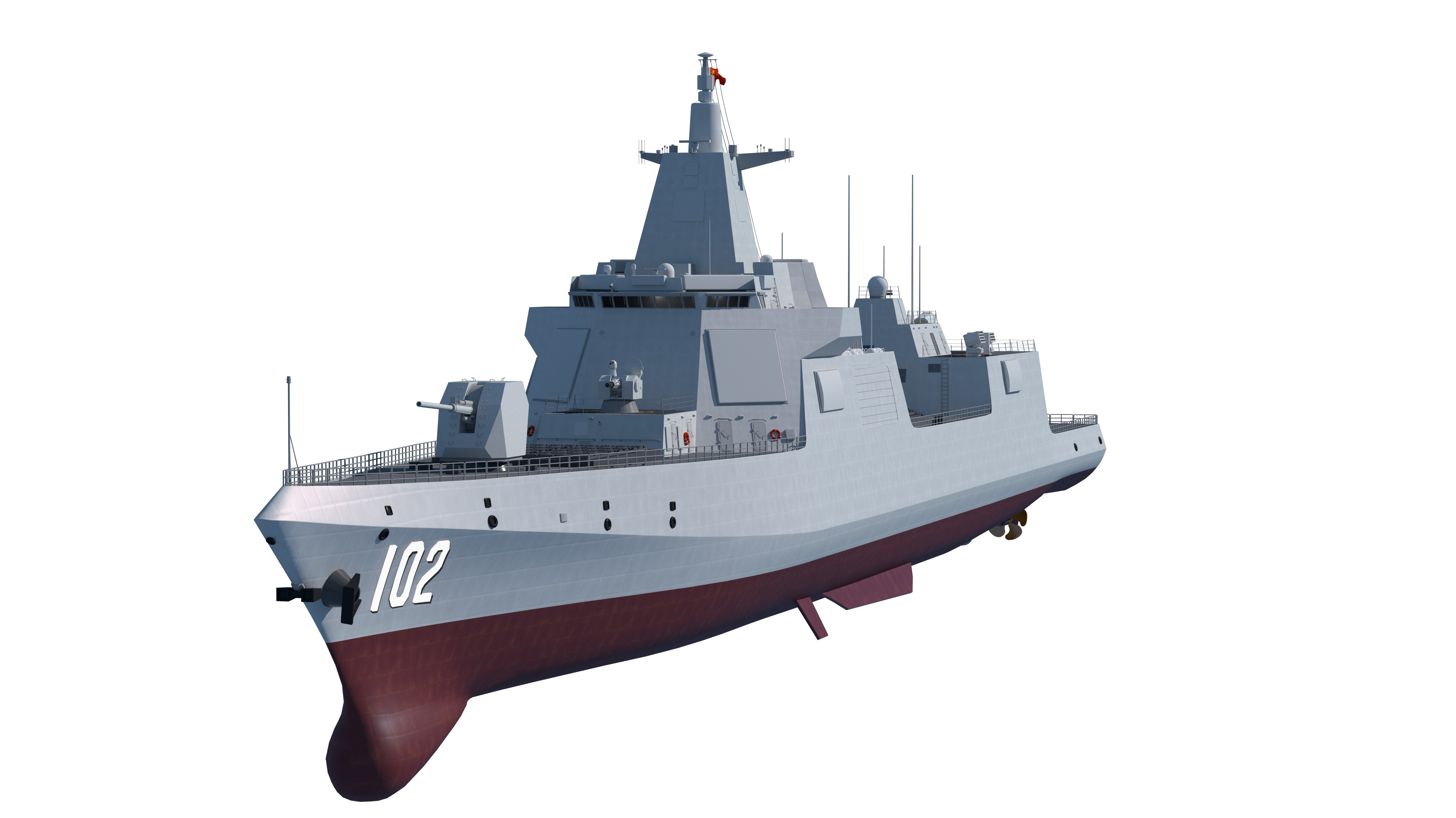  055 Zunyi Ship 054A Hengyang Ship 903 Replenishment Ship 3D model_25