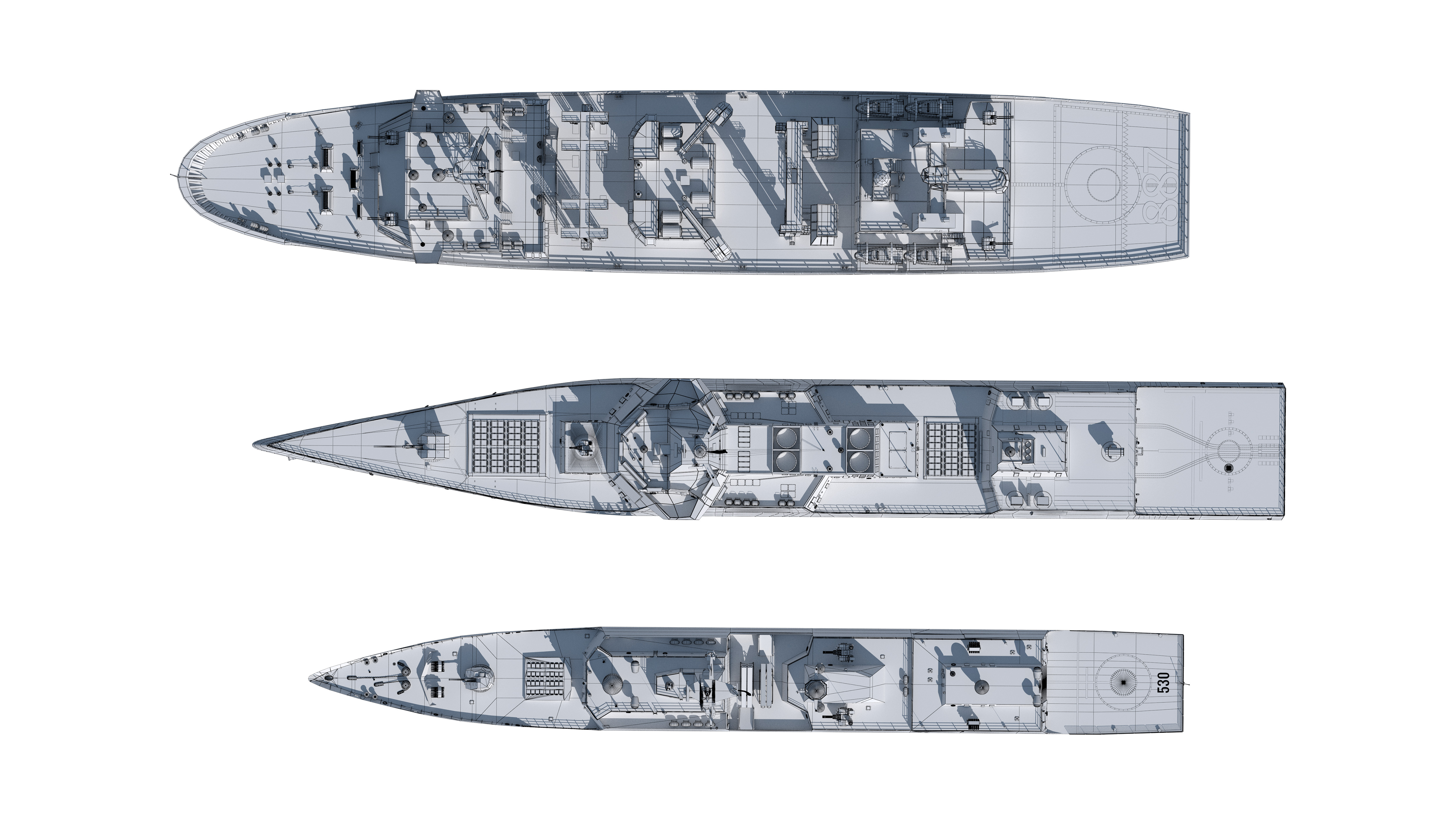 055 Zunyi Ship 054A Hengyang Ship 903 Replenishment Ship 3D model_10