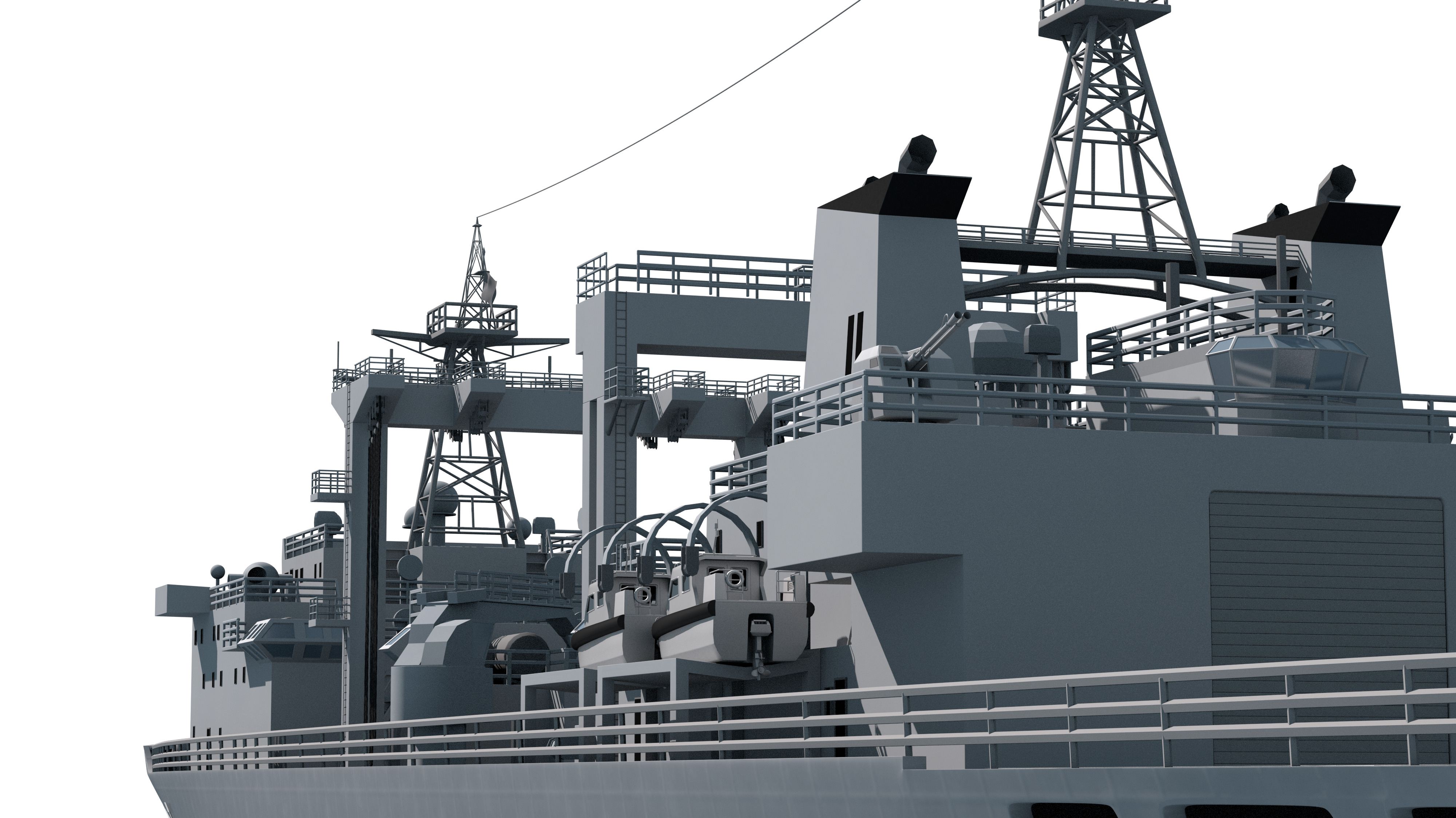  055 Zunyi Ship 054A Hengyang Ship 903 Replenishment Ship 3D model_31