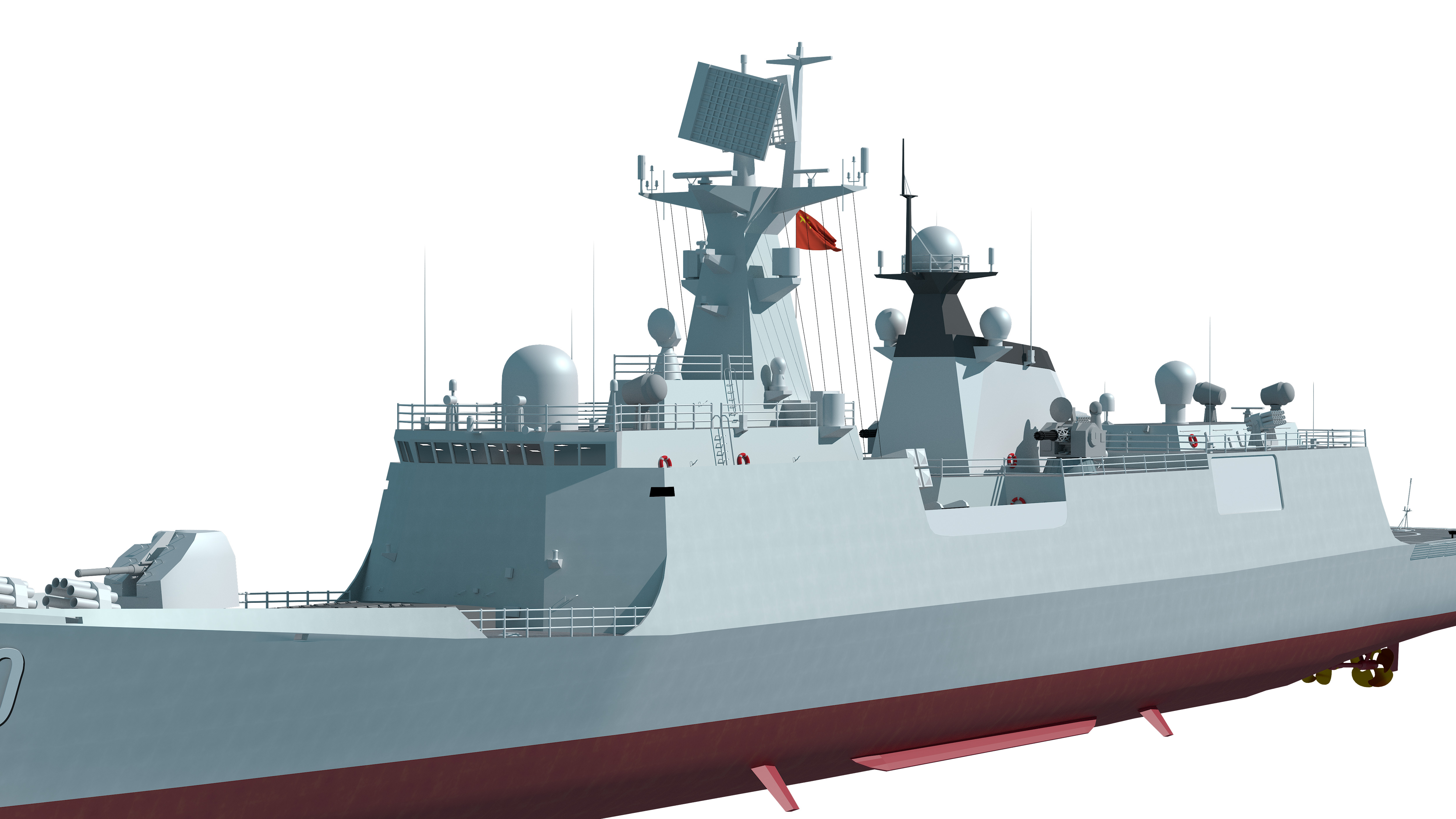  055 Zunyi Ship 054A Hengyang Ship 903 Replenishment Ship 3D model_33