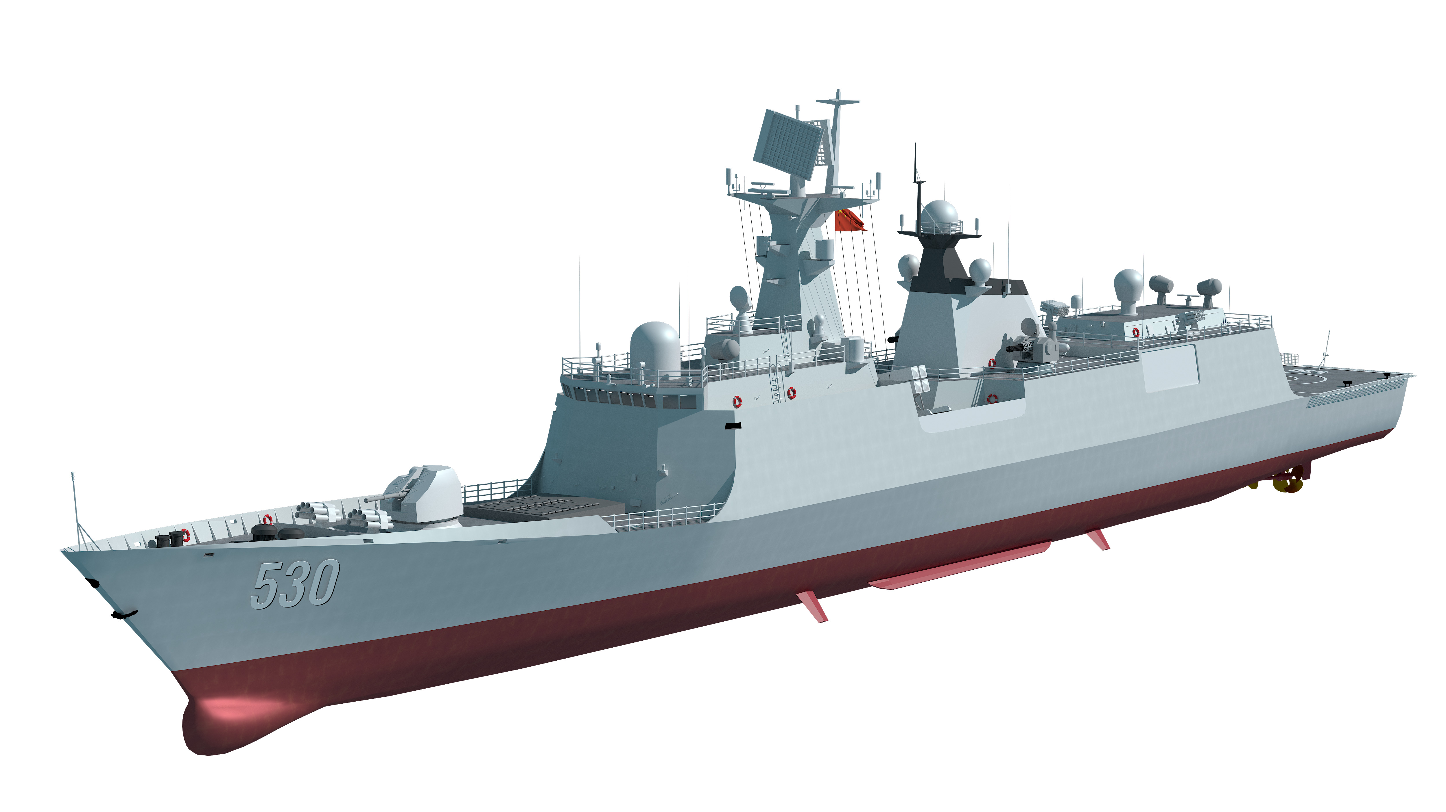  055 Zunyi Ship 054A Hengyang Ship 903 Replenishment Ship 3D model_32