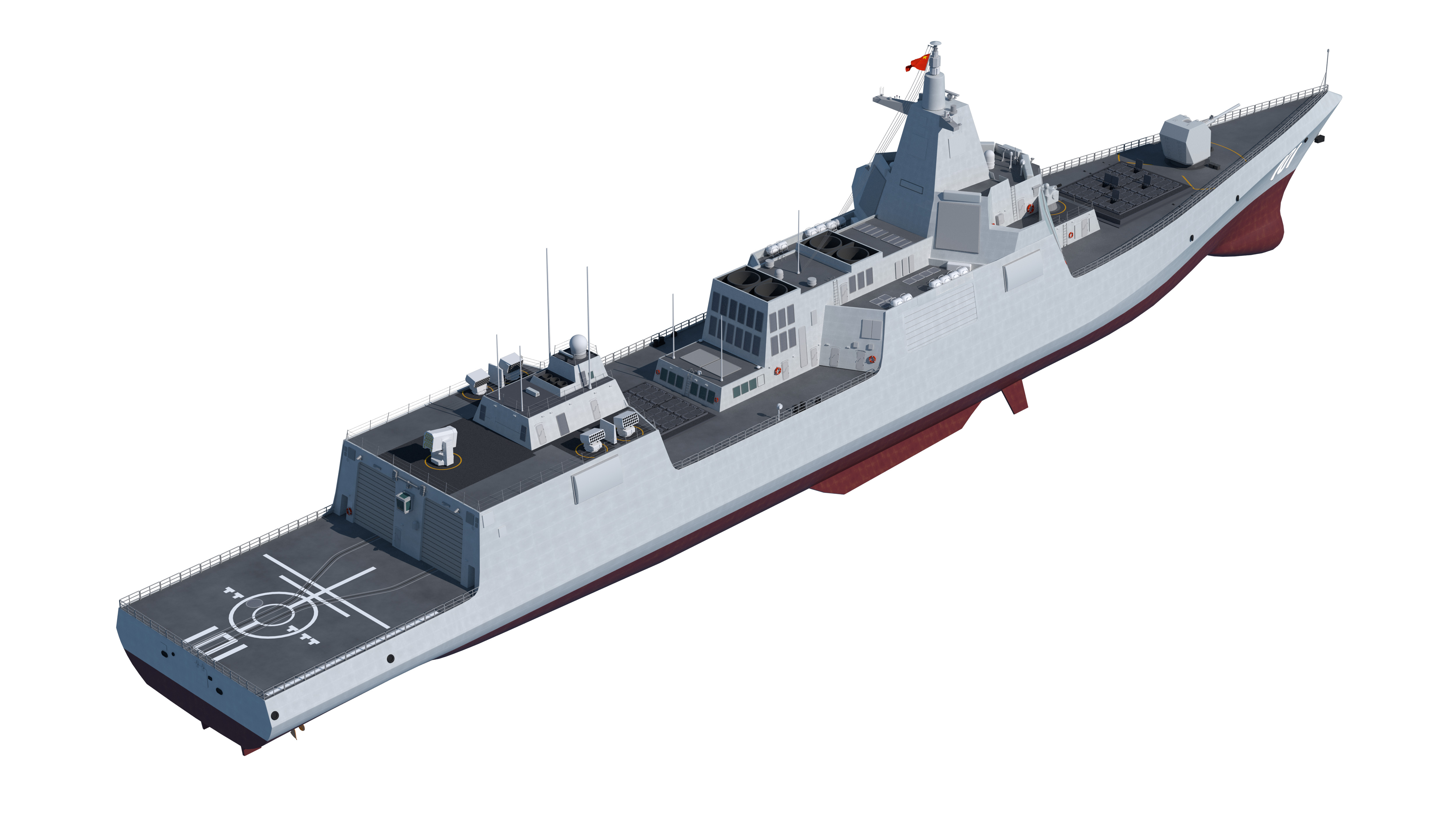  055 Zunyi Ship 054A Hengyang Ship 903 Replenishment Ship 3D model_24