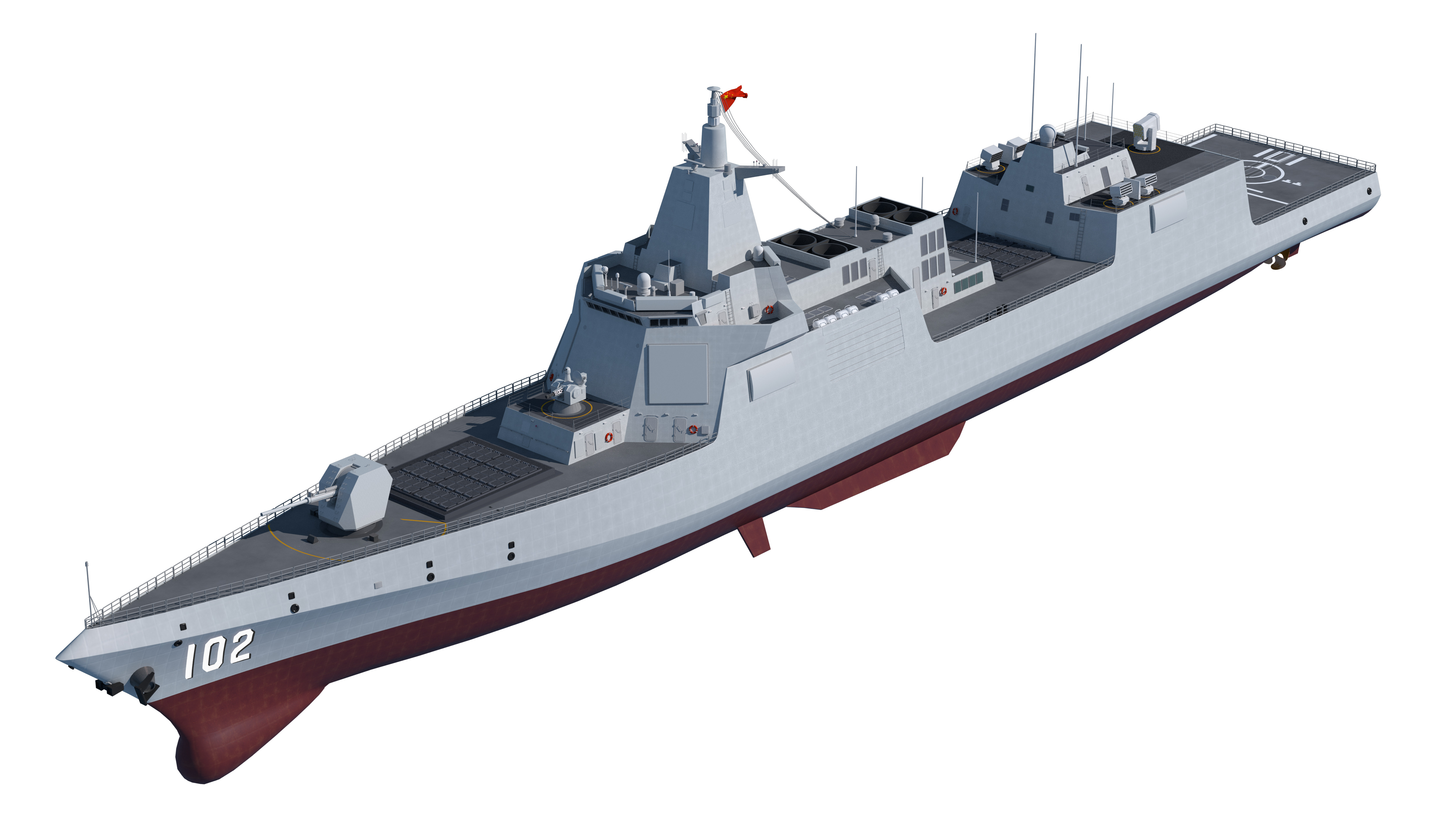  055 Zunyi Ship 054A Hengyang Ship 903 Replenishment Ship 3D model_18