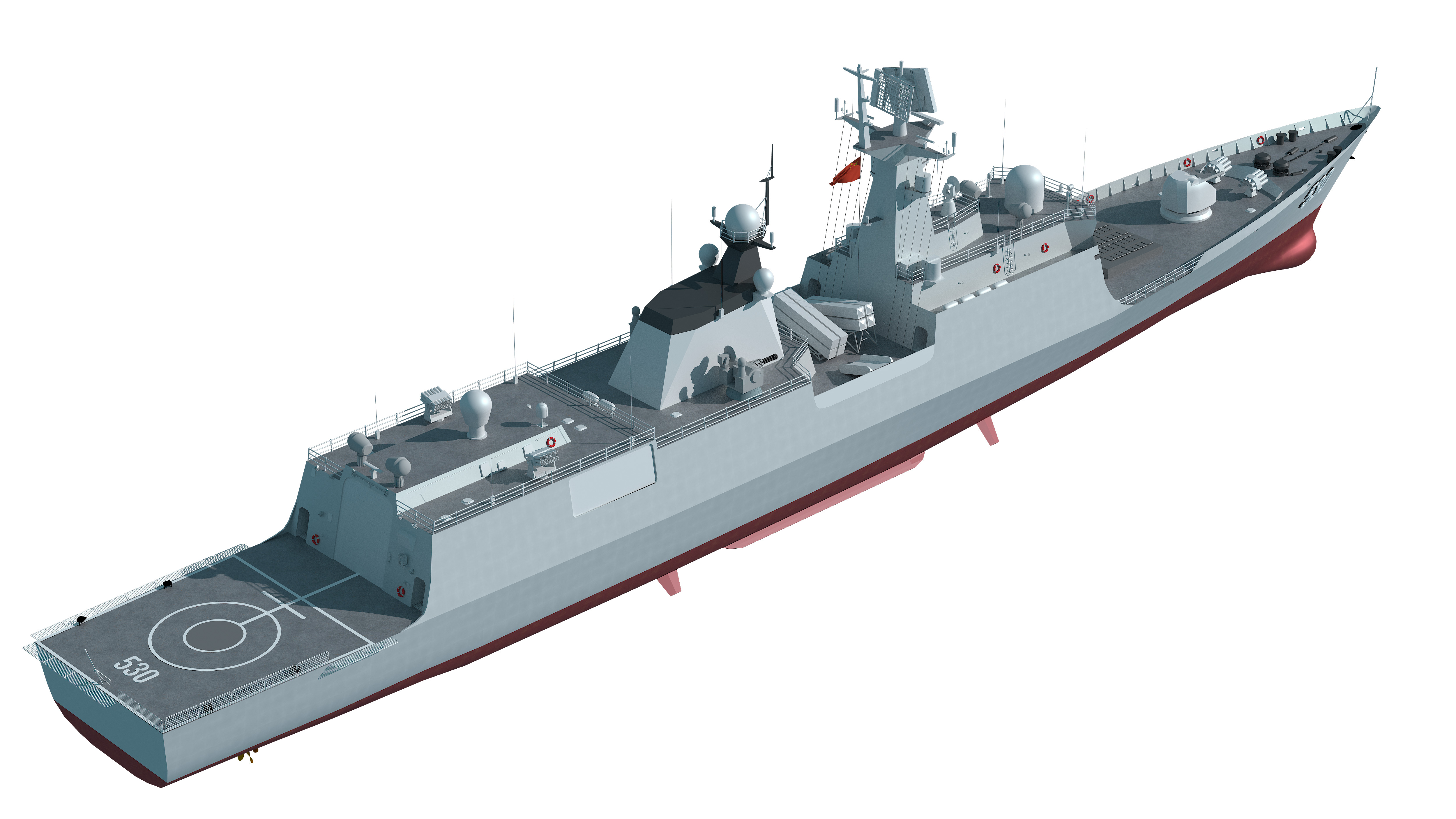  055 Zunyi Ship 054A Hengyang Ship 903 Replenishment Ship 3D model_35