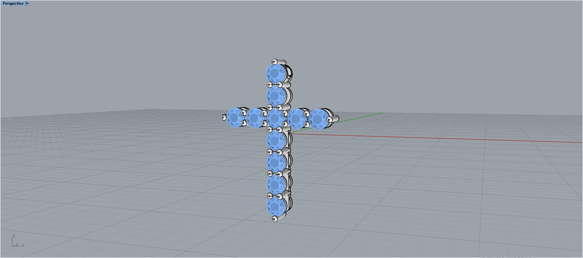 Cross Pendant 50076 3D print model_9