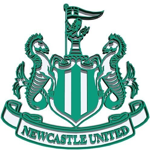 Newcastle United FC Badge Low-poly 3D model