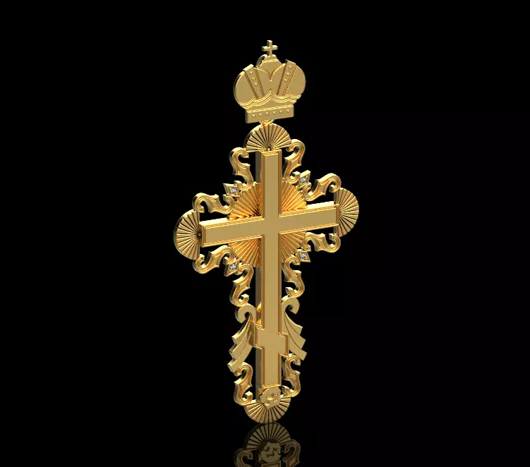 Cross Pendant 40052 3D print model_0