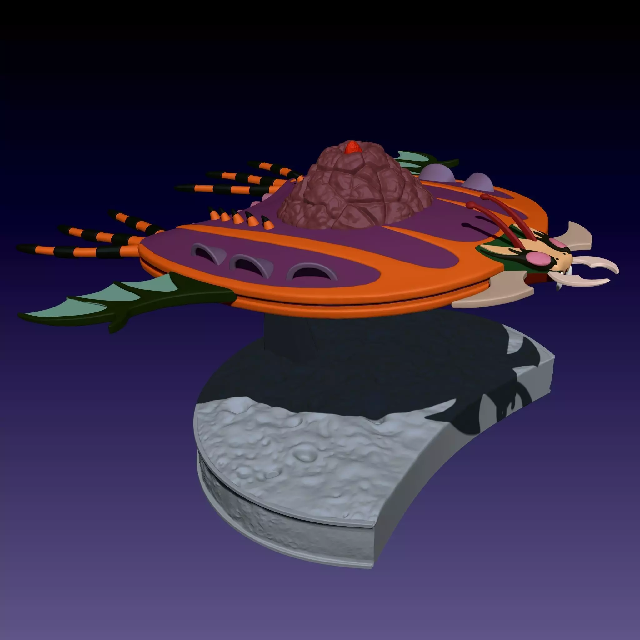 Soucupe Amiral Horos 3D print model_0