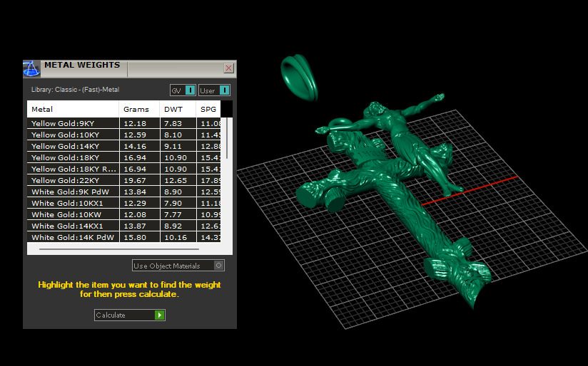 Jesus Cross Pendant 27024 3D print model_6