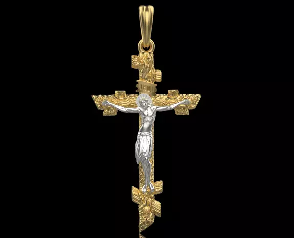 Jesus Cross Pendant 27024 3D print model_0