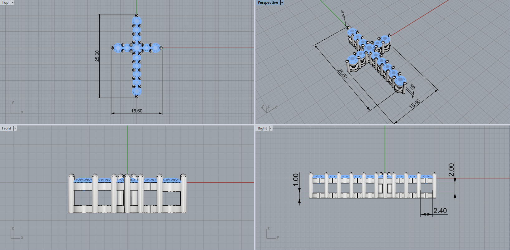 Cross Pendant 11486 3D print model_3