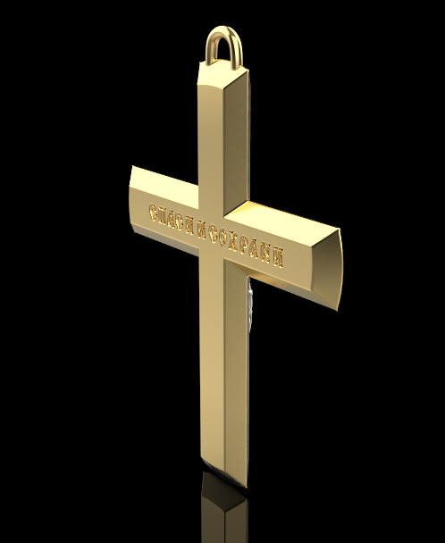Jesus Cross Pendant 11485 3D print model_6