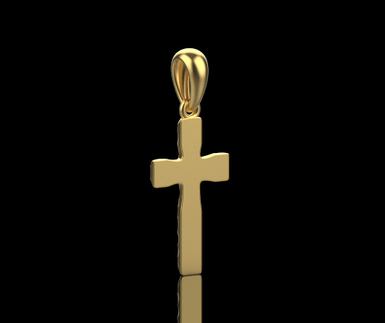 Cross Pendant 11348 3D print model_3