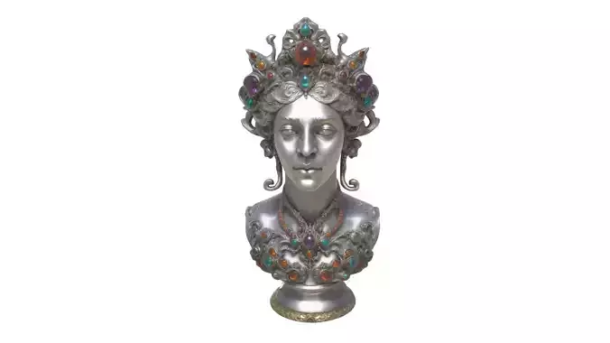 kings head statue 02