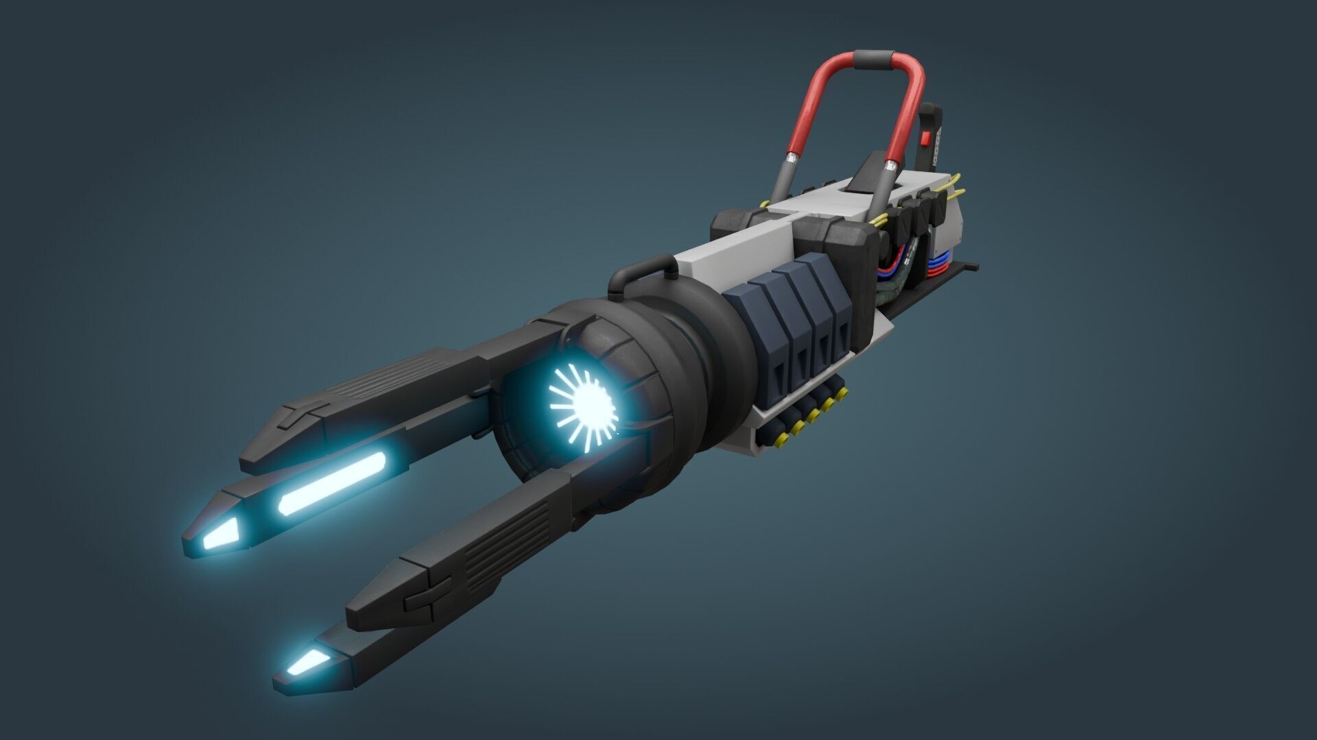 Sci-Fi Weapon - Game ready - PBR Low-poly 3D model_2