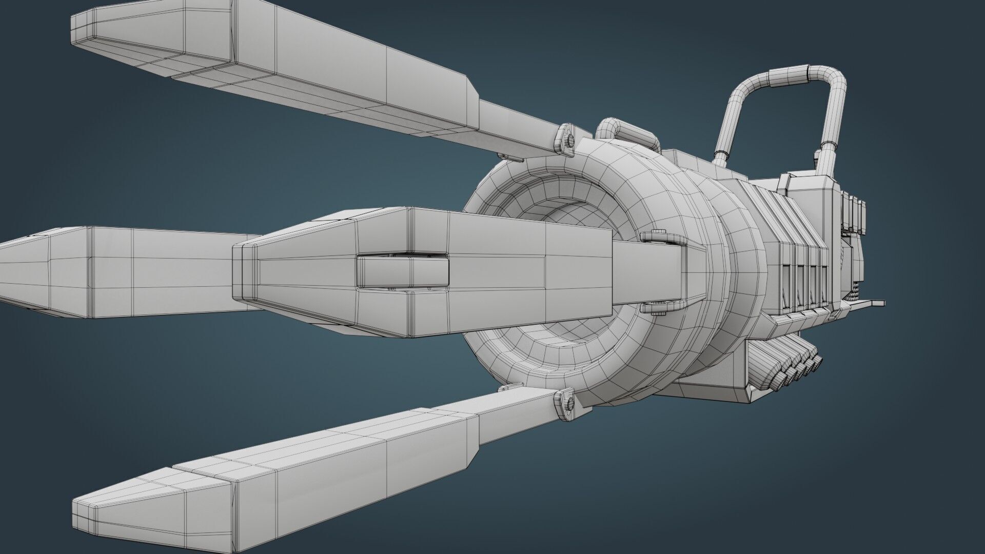 Sci-Fi Weapon - Game ready - PBR Low-poly 3D model_18