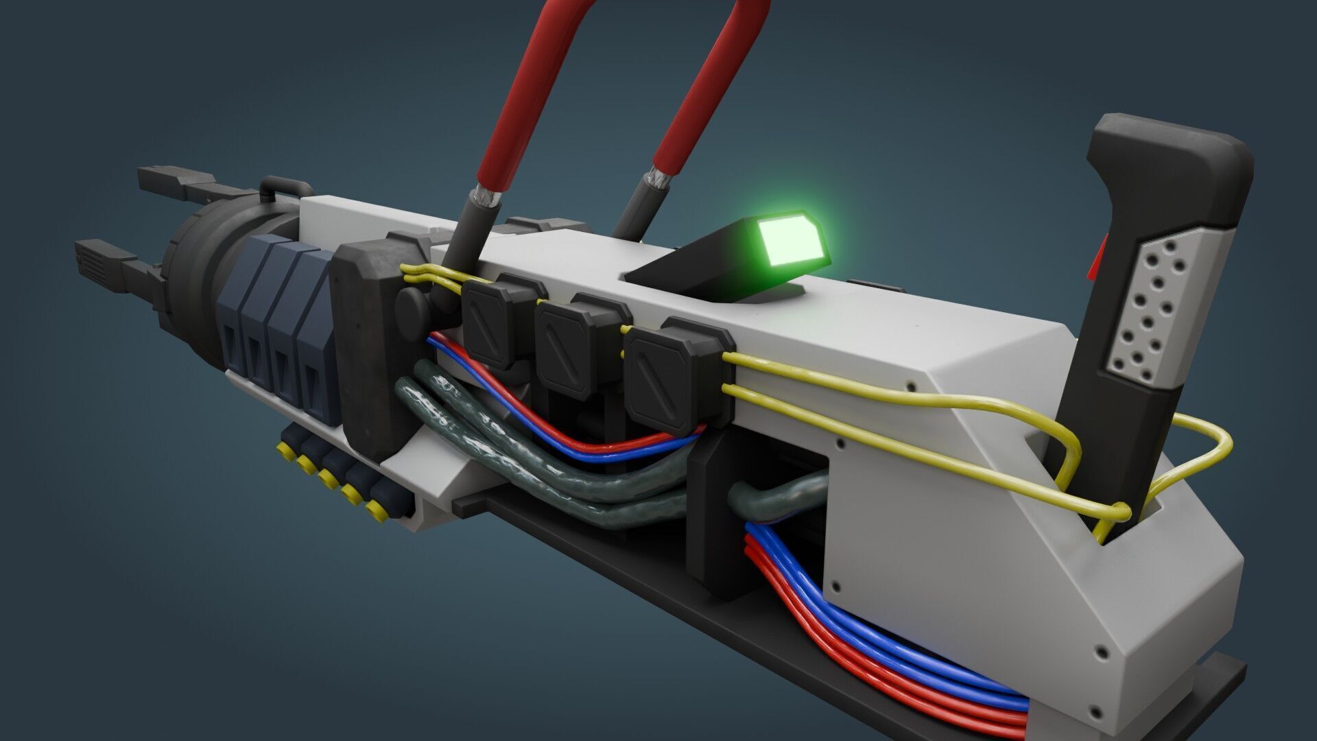 Sci-Fi Weapon - Game ready - PBR Low-poly 3D model_6