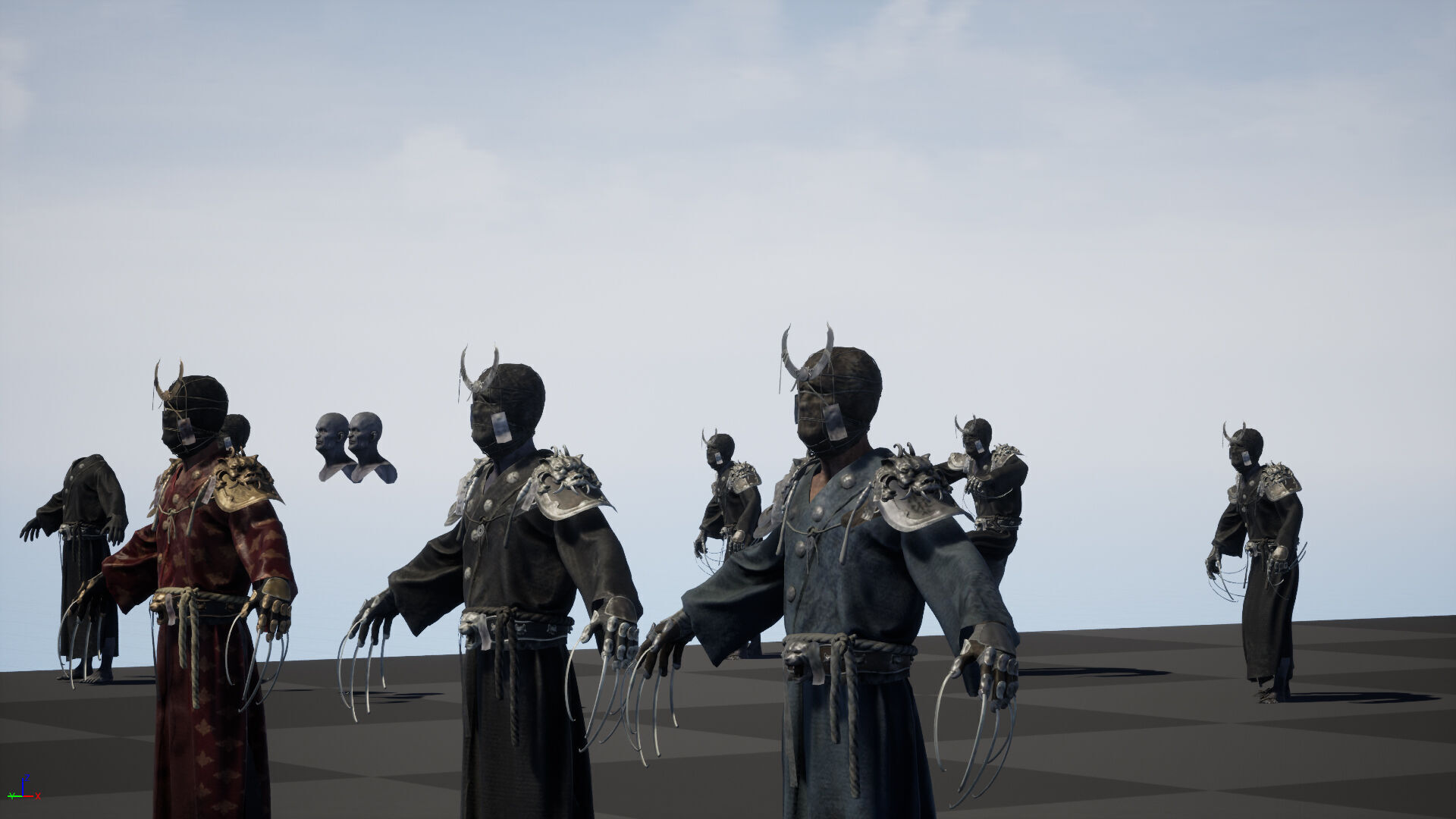 Maniac Samurai Low-poly 3D model_37