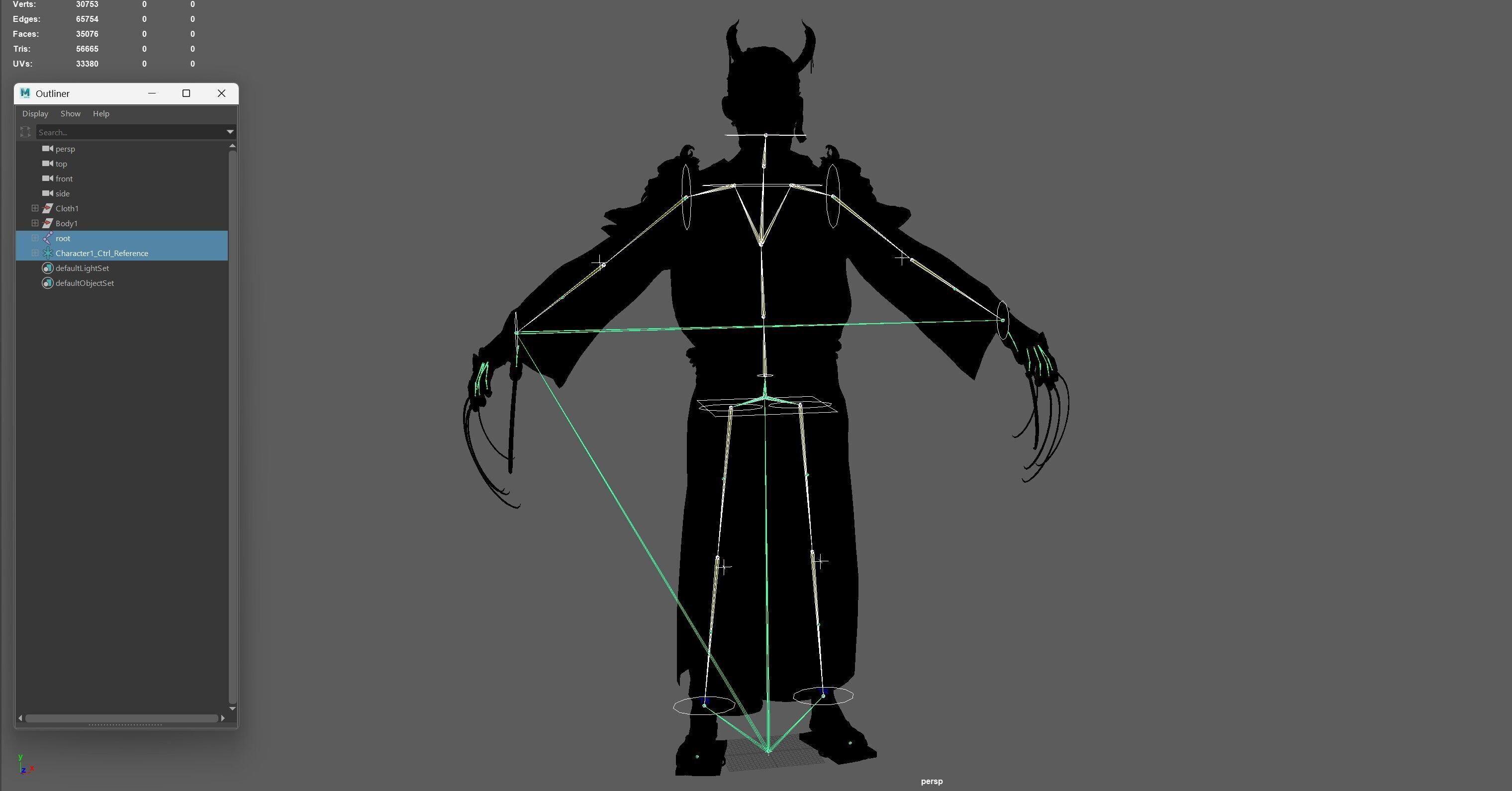 Maniac Samurai Low-poly 3D model_38