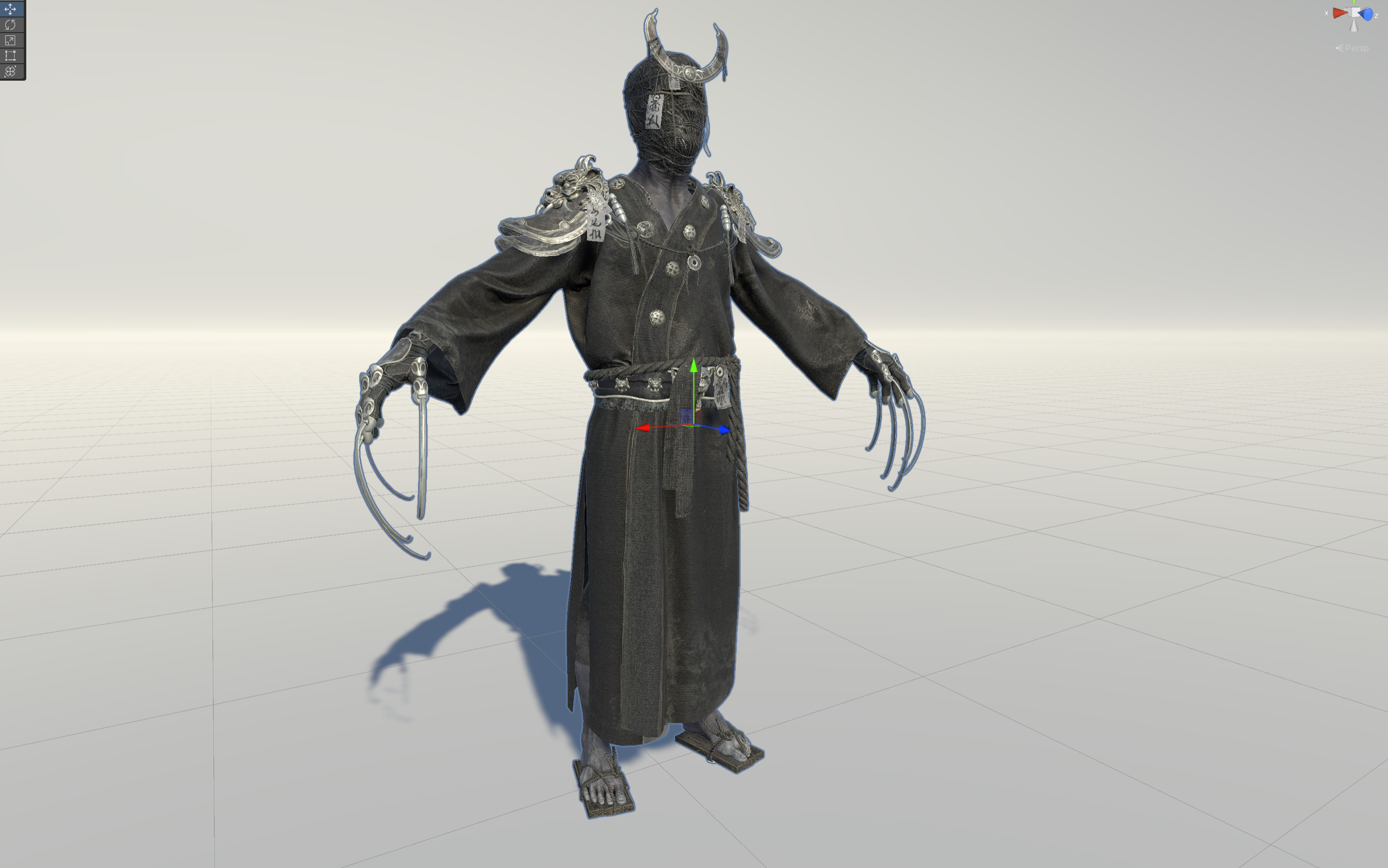 Maniac Samurai Low-poly 3D model_39