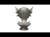 Queen Head  statue Low-poly 3D model_1