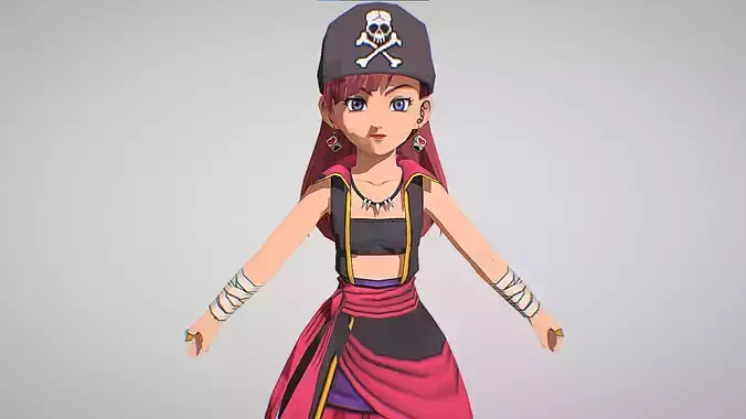 Frenzy - Dragon Quest X Low-poly 3D model