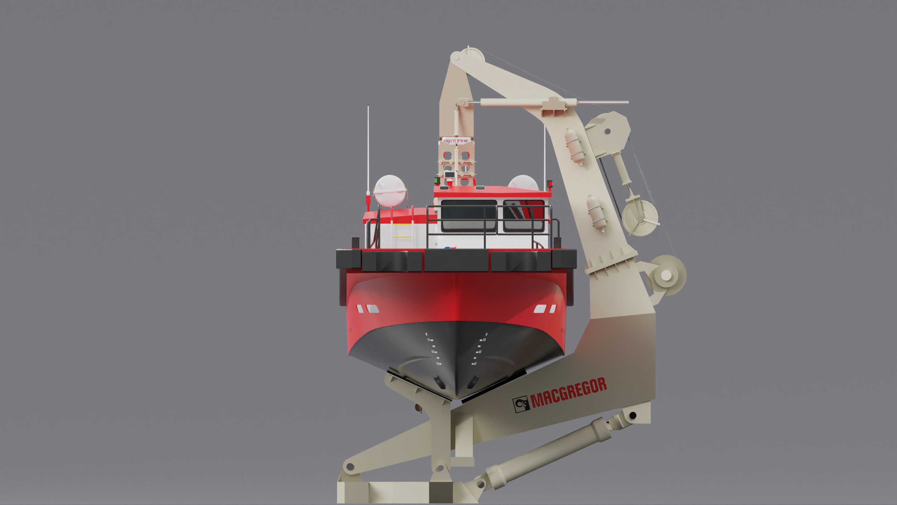 Hybrid Highspeed Craft Vessel 3D model_2