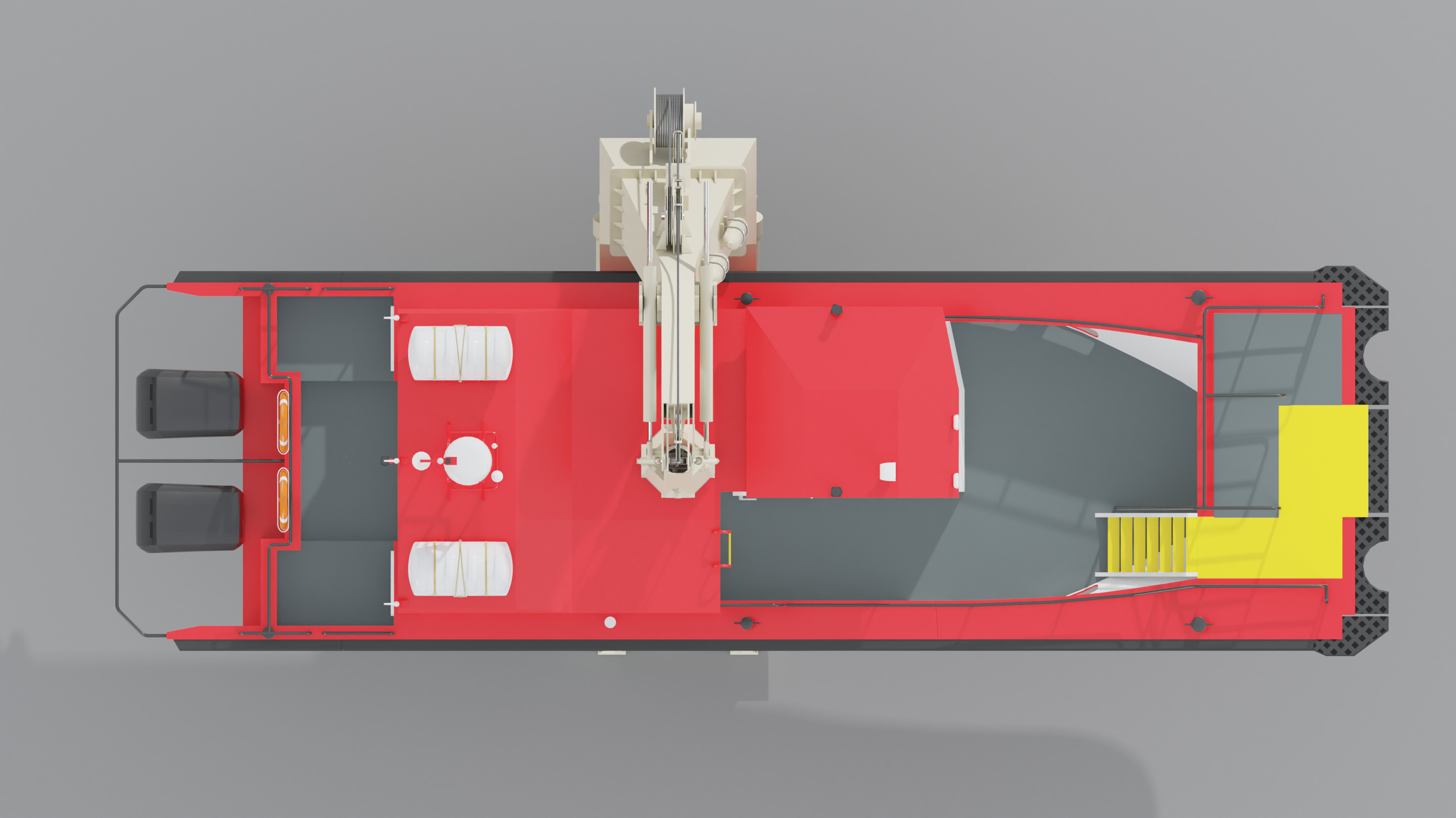 Hybrid Highspeed Craft Vessel 3D model_6
