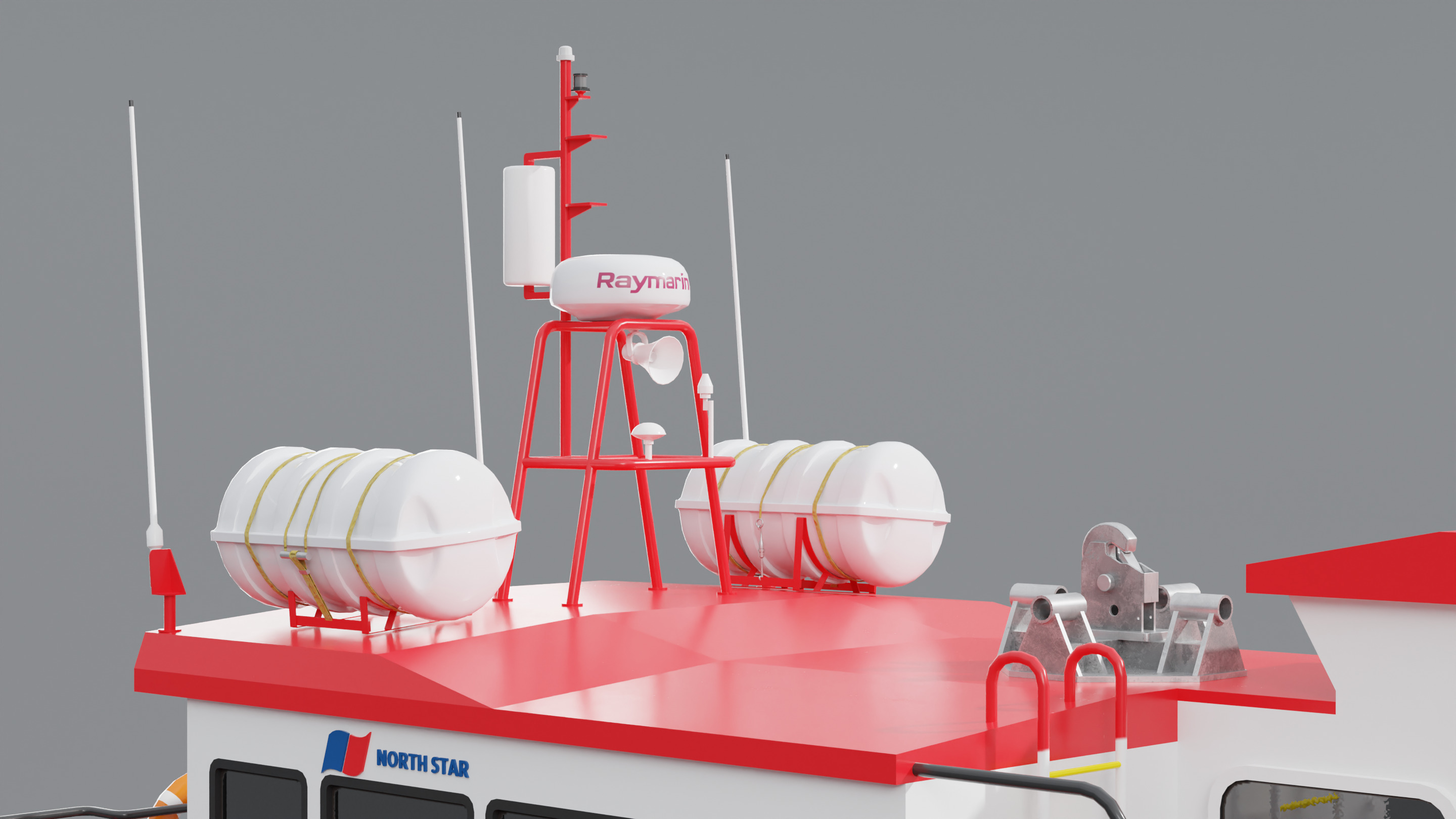 Hybrid Highspeed Craft Vessel 3D model_10