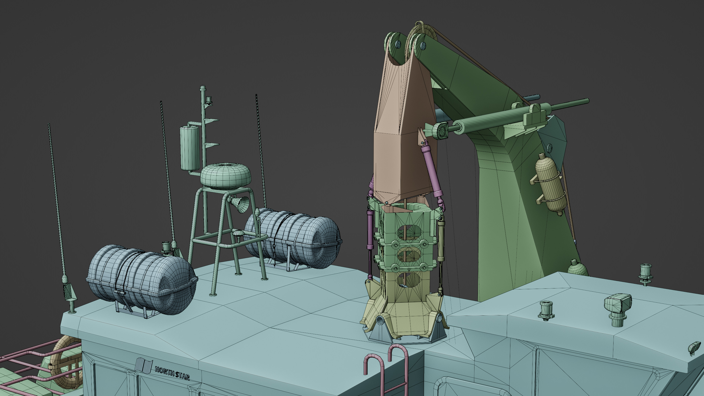 Hybrid Highspeed Craft Vessel 3D model_19