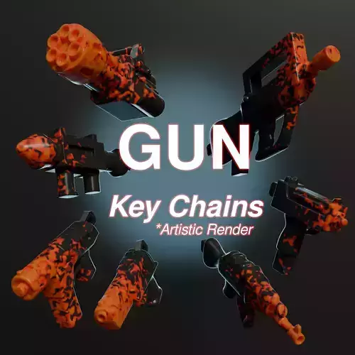 GUN keychains 