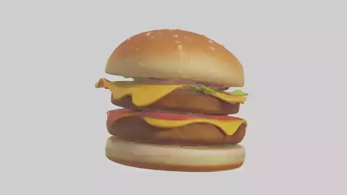 Cartoon Hamburger model