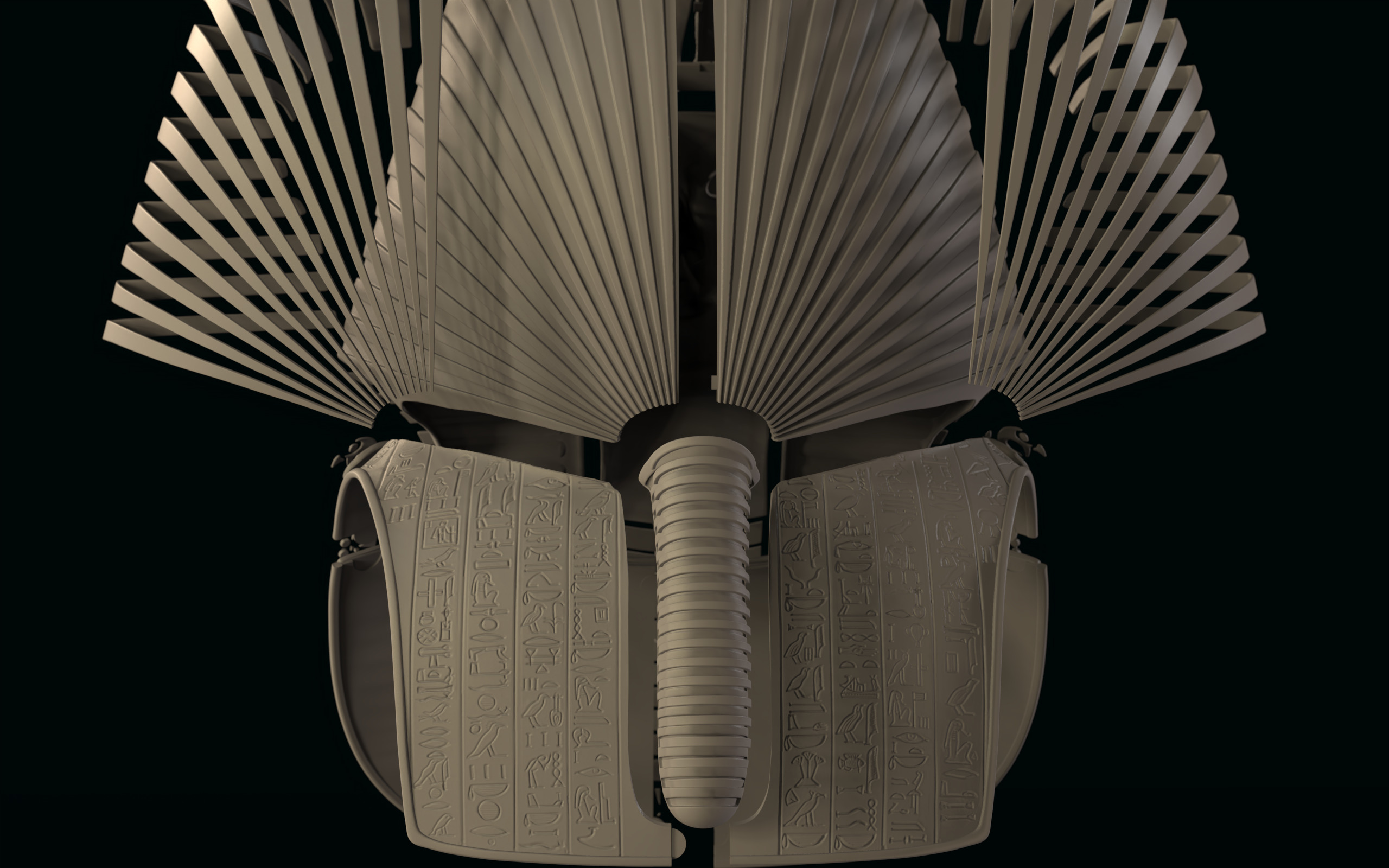 Tutankhamun Mask v5 3D print model_23