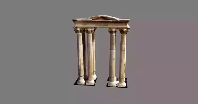 Ancient Greek Ruins Corinthian Columns  